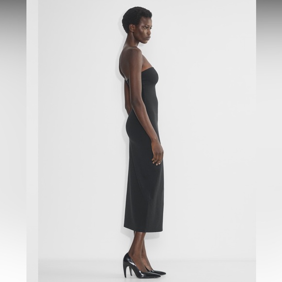 Aritzia Black Contour Maxi Strapless Dress - Picture 3 of 6